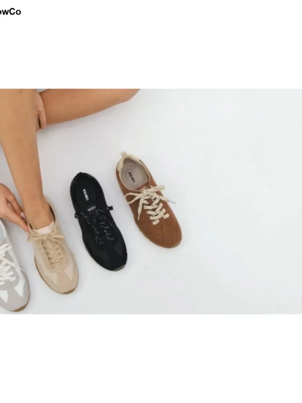 Retro Zero Drop Walking Sneakers for Women - Lightweight Oxford & Faux Suede